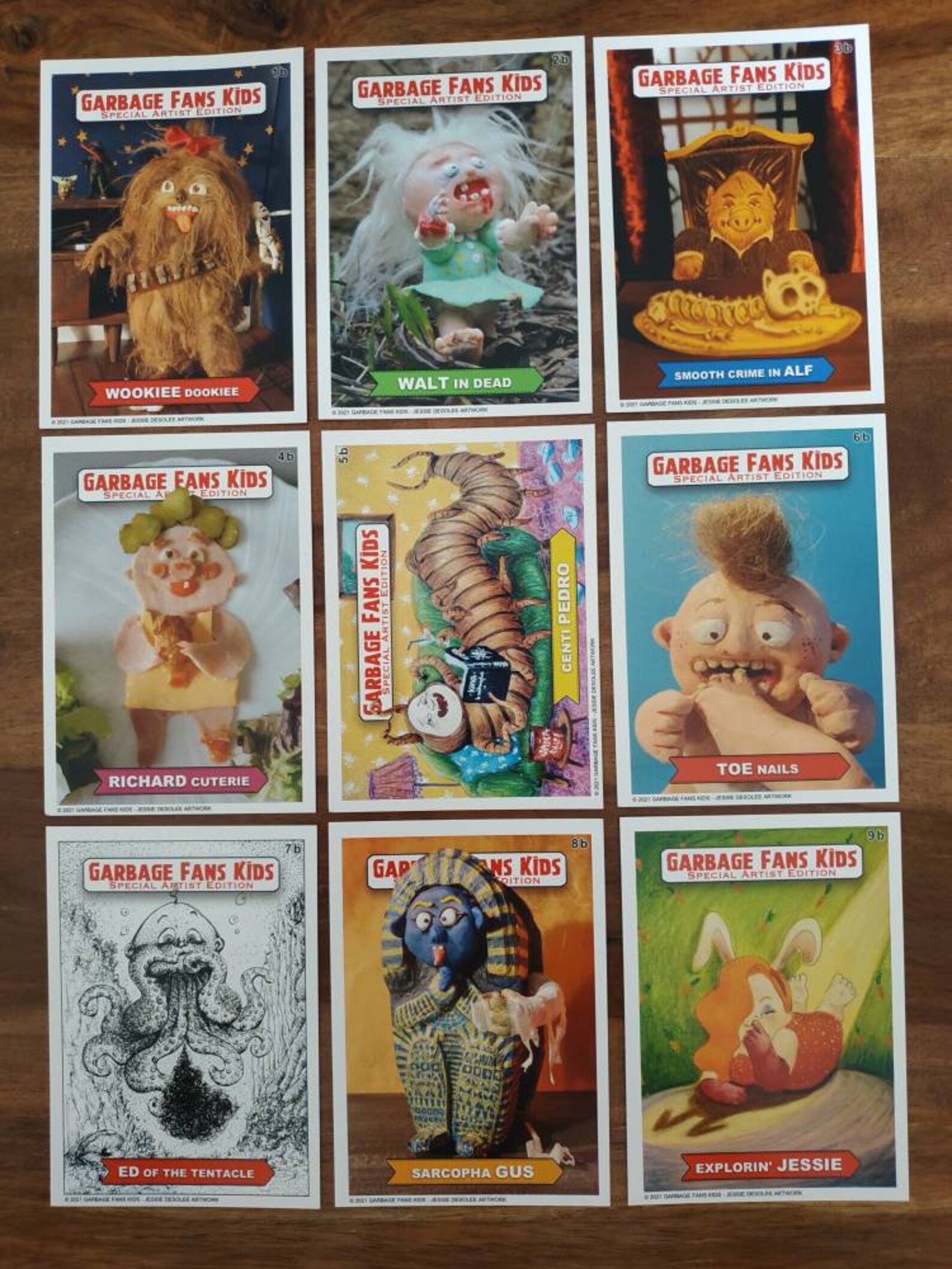 Garbage Pail kids fan set cards in the minds of crados Etsy
