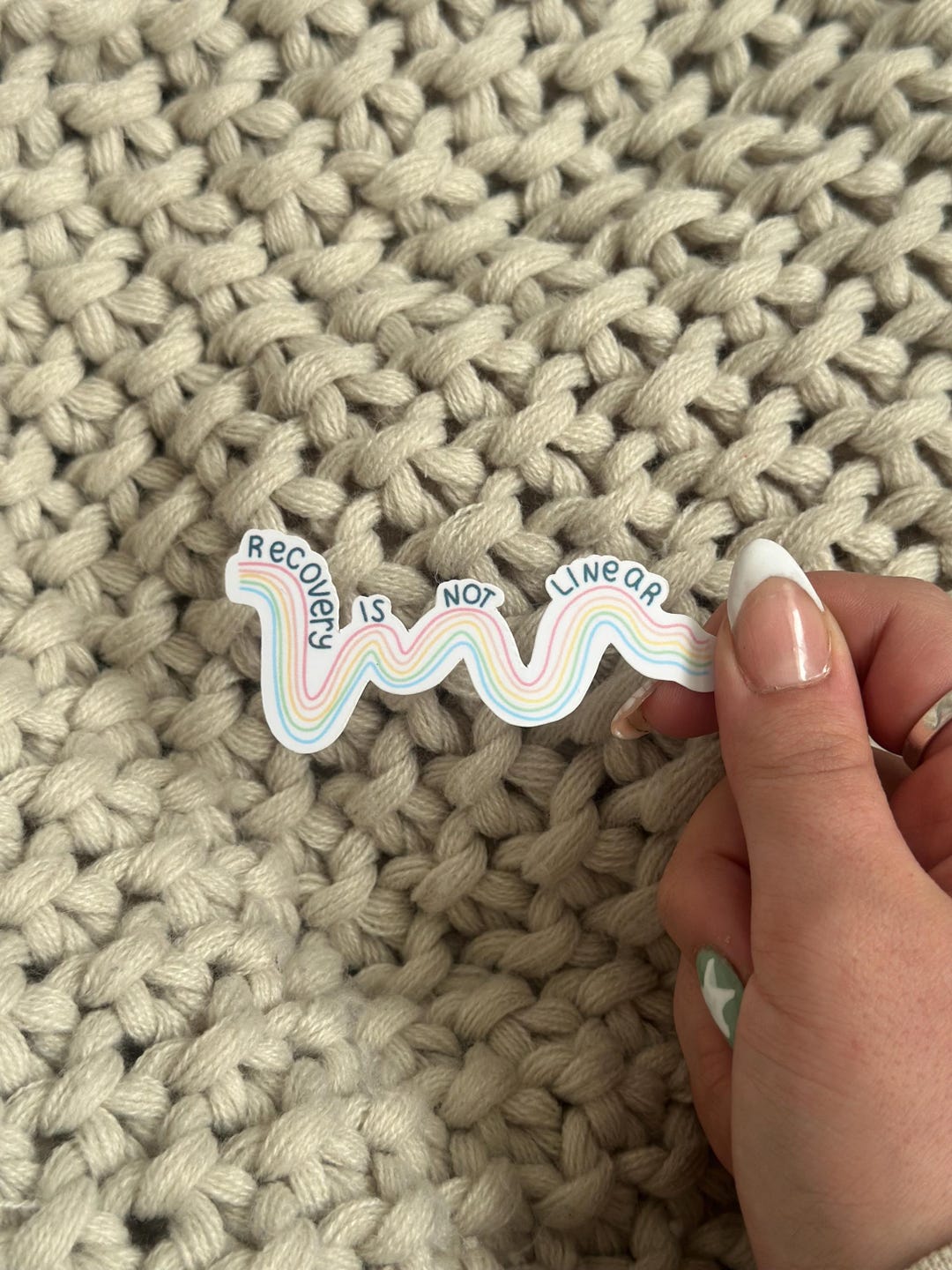 Recivery Isn’t Linear Sticker - Etsy
