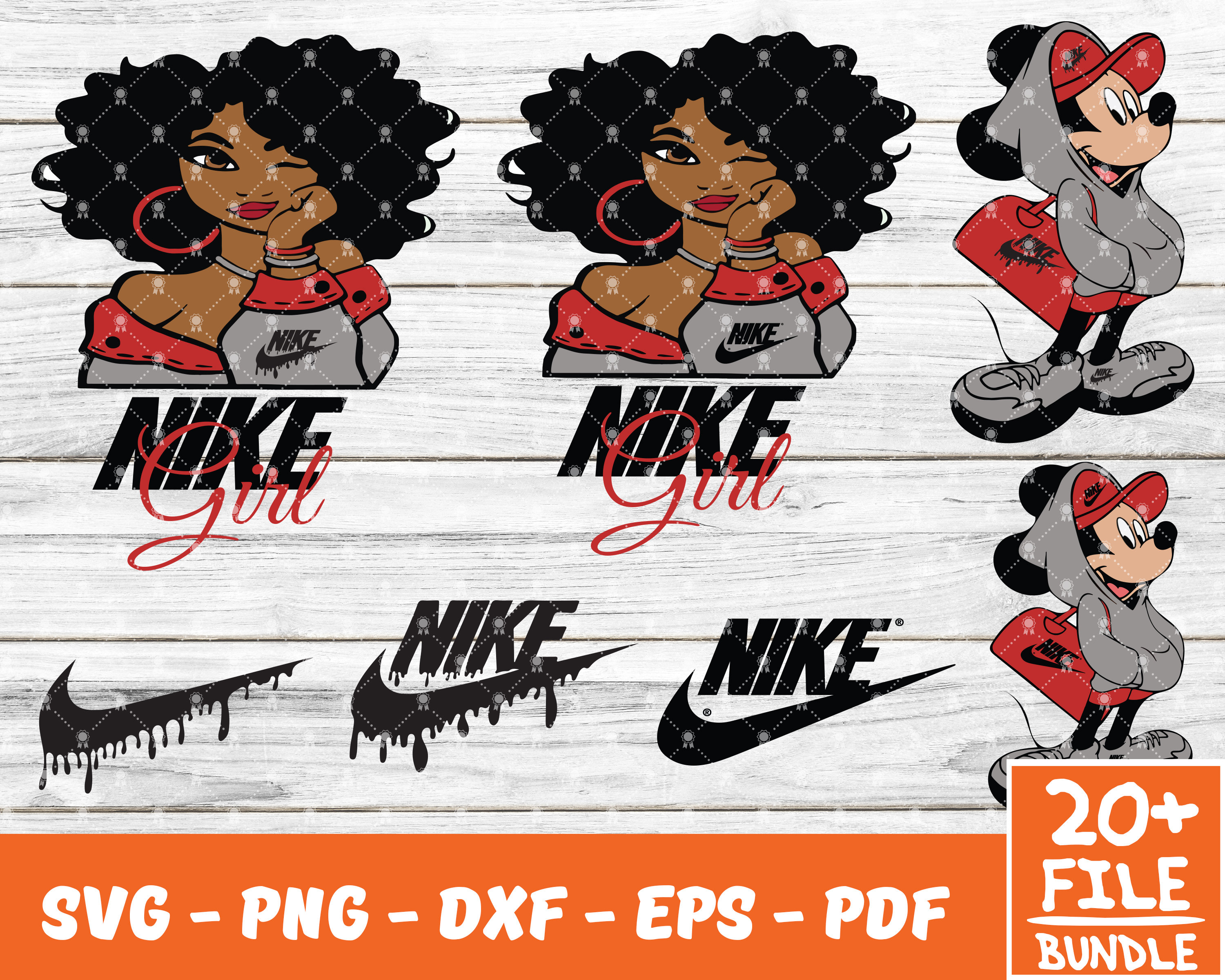 Download Nike Logo Drip Svg Bundle schwarzes Mädchen Nike Svg Mickey | Etsy