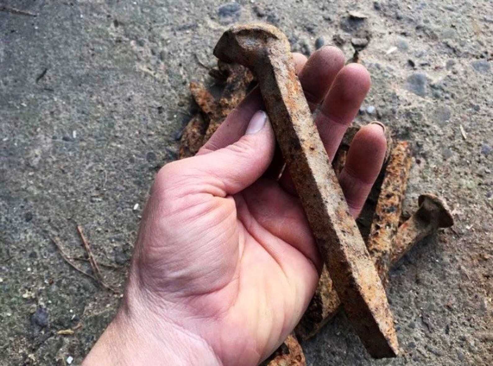 Rusty Vintage Railroad Spike Nails. Handmade Etsy