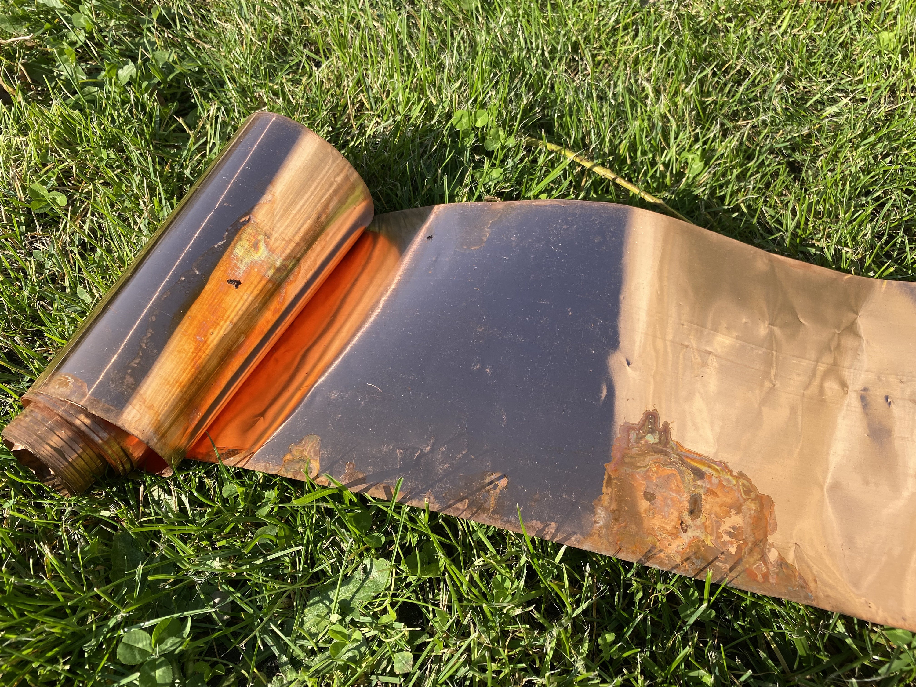 1 m Copper foil. Patina copper foil. Old copper sheet. Aged Patina. Metalworking. Gold Copper Sheet. Copper Craftings