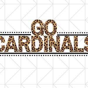 ヒョウ柄 Go Cardinals デジタルダウンロード