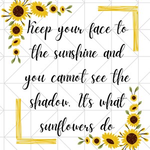 What Sunflowers Do Digital Download