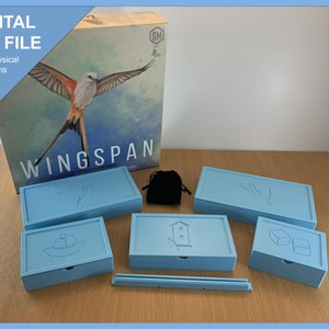 Wingspan Organizer [Digital STL File] fits Oceania and European Expansions
