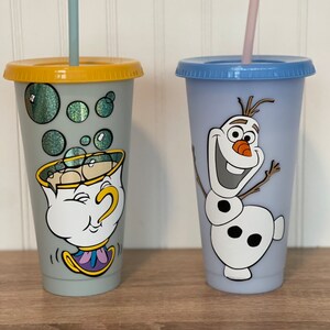 Kids Cup / Blue Dog Cup / Cold Cup / Character Cup / Blue Kids Cup / Toddler  Cup 