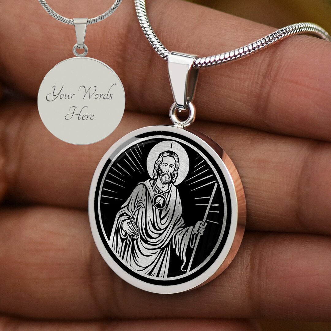 Custom St. Jude Necklace St. Jude Jewelry St. Jude Pendant Etsy