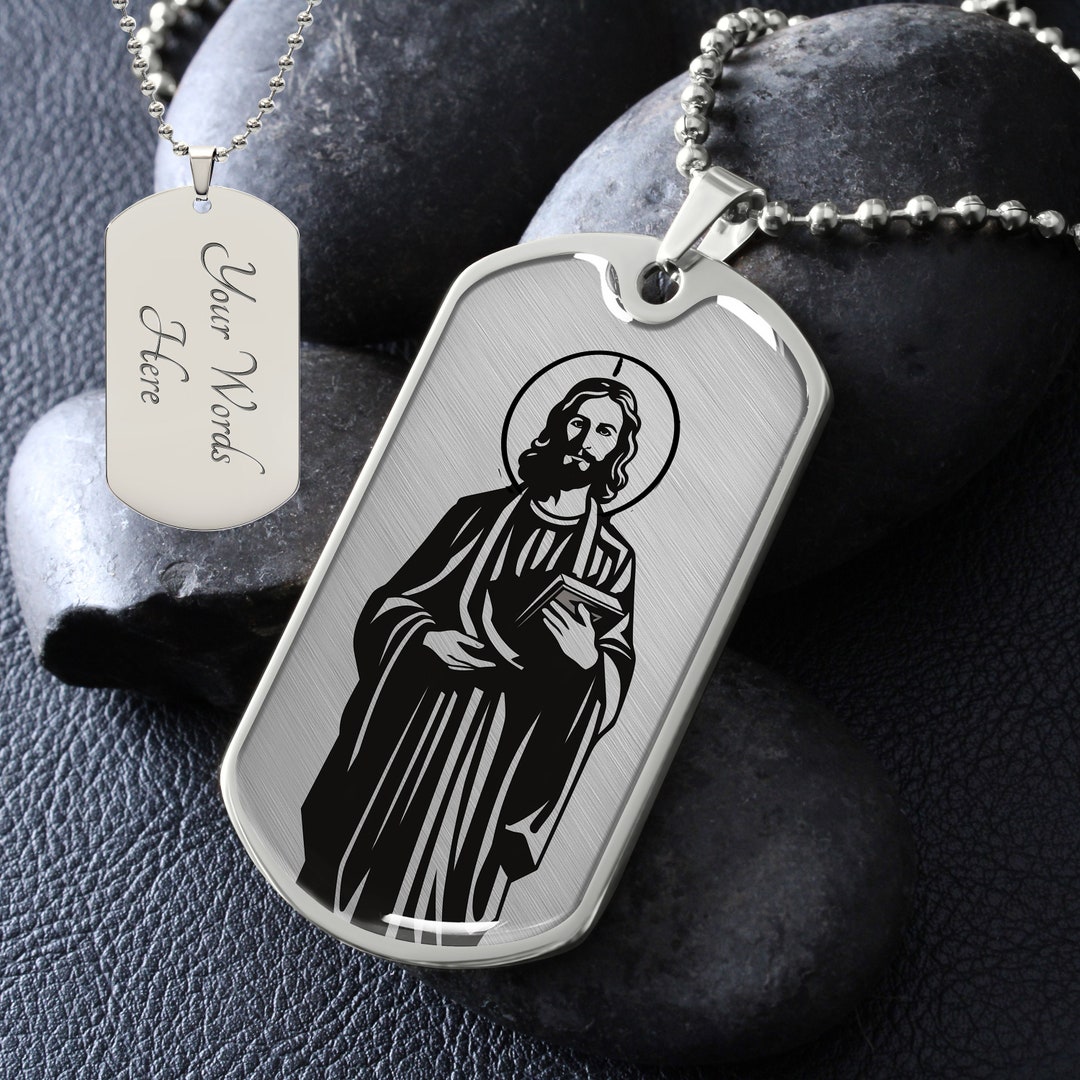 Custom Men's St. Jude Necklace St. Jude Jewelry St. Jude - Etsy