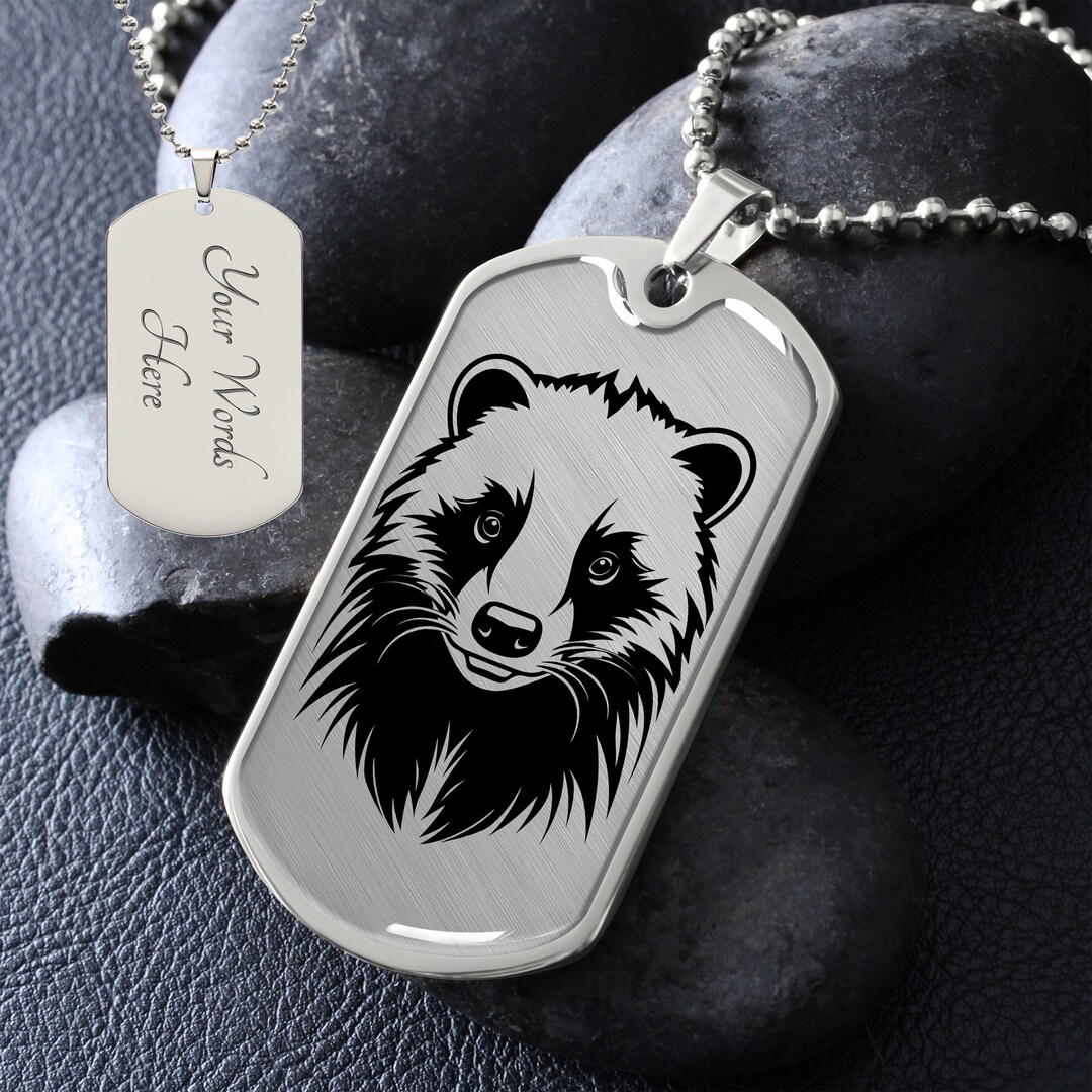 Men's Custom Honey Badger Necklace Honey Badger Jewelry Etsy