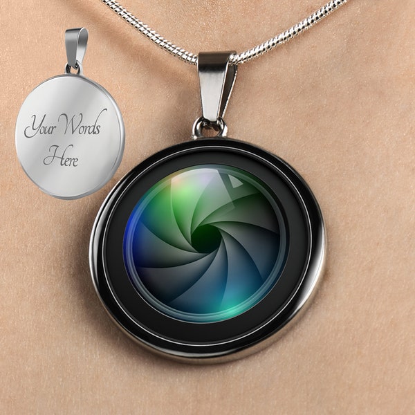 Camera Lens Necklace Etsy