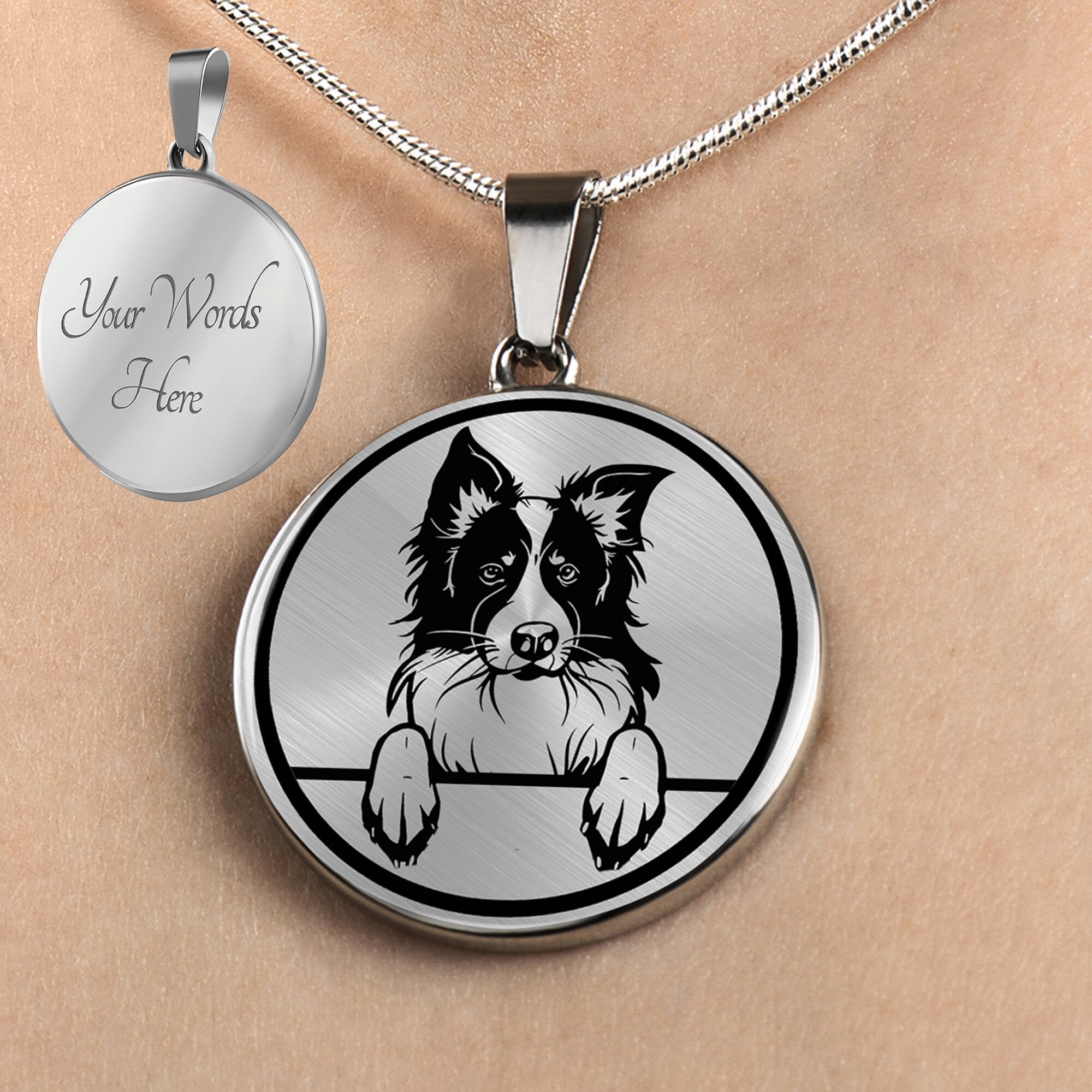 Collar Border Collie personalizado Joyas Border - Etsy México
