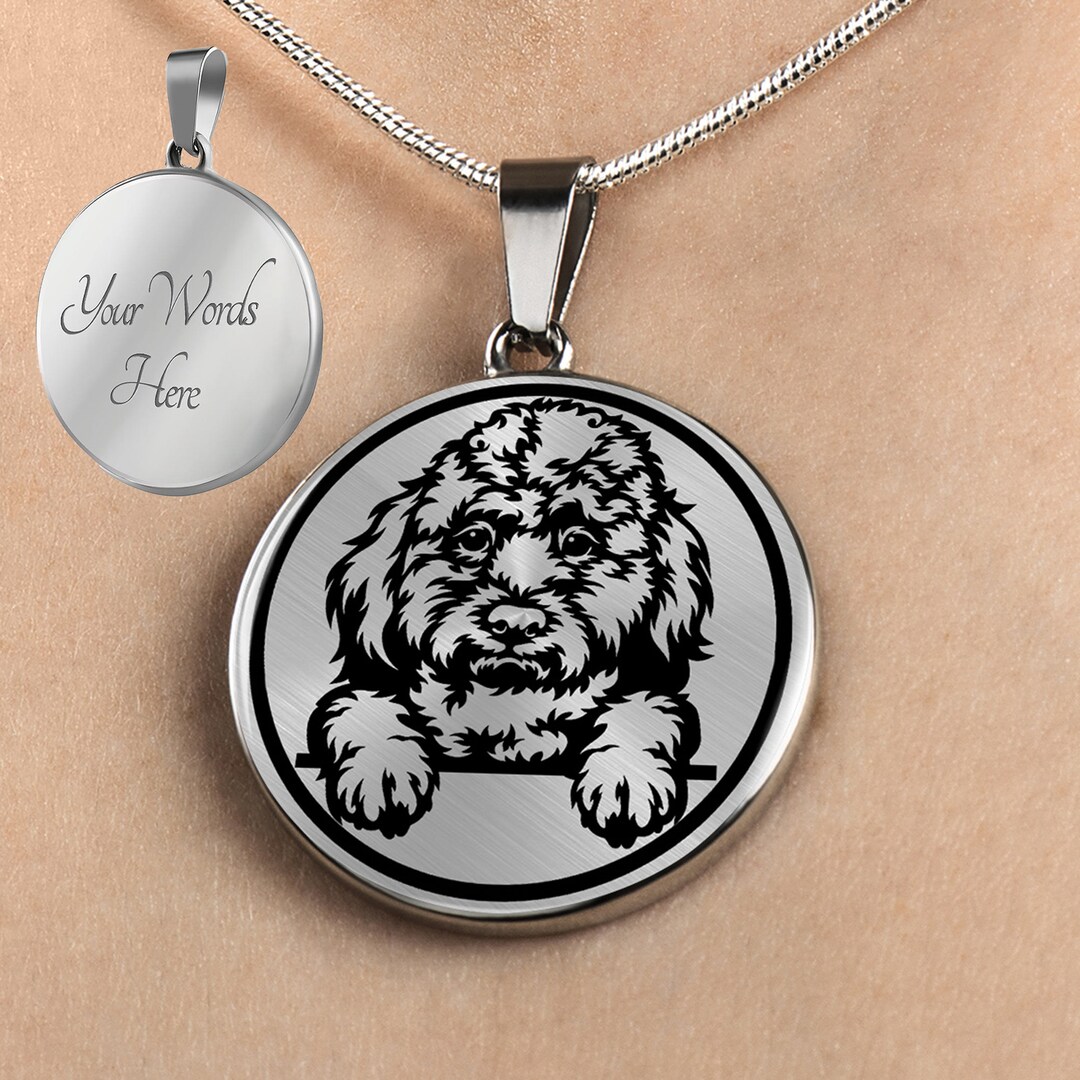 Personalized Labradoodle Necklace Labradoodle Jewelry Etsy