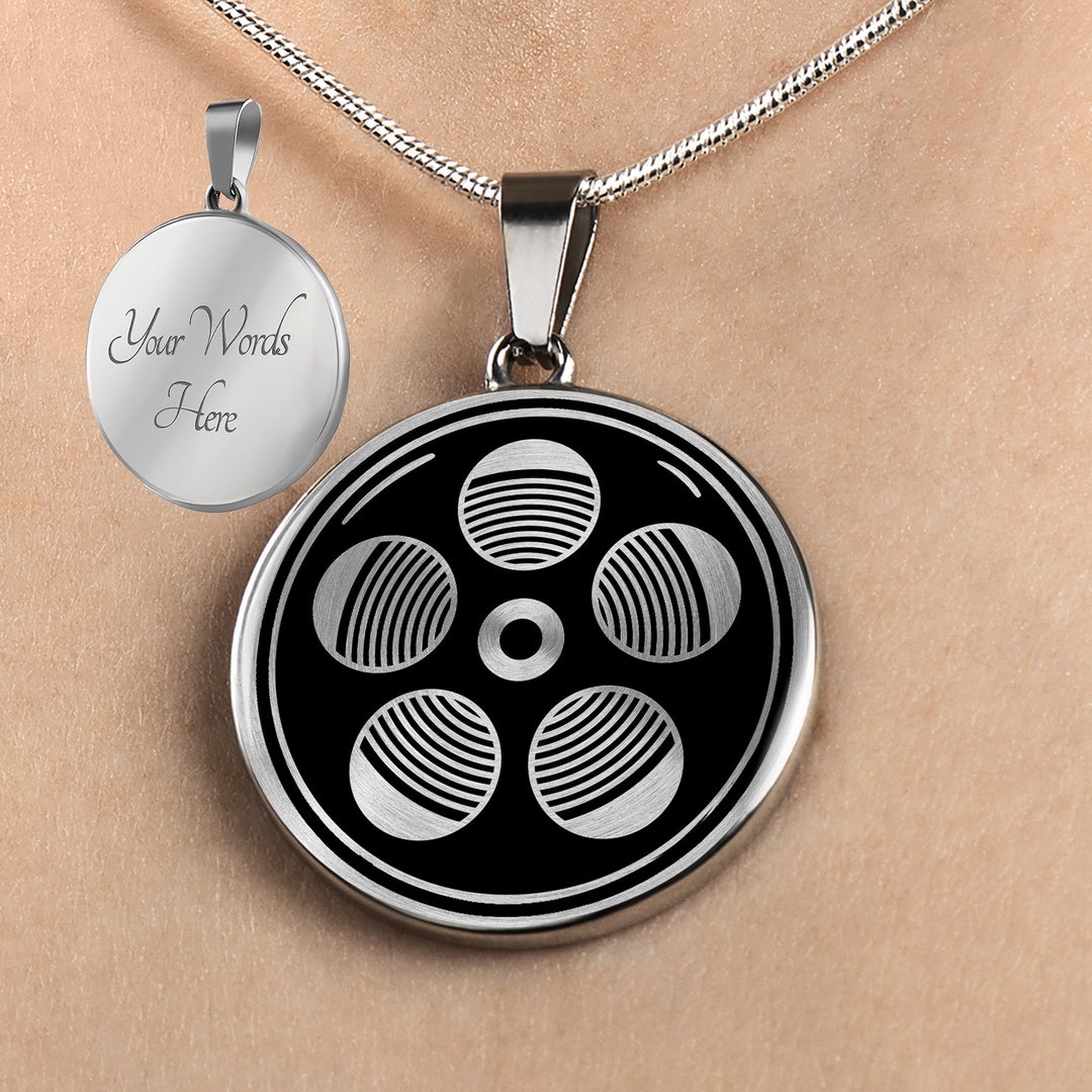 Personalized Film Reel Necklace Film Reel Gift Etsy