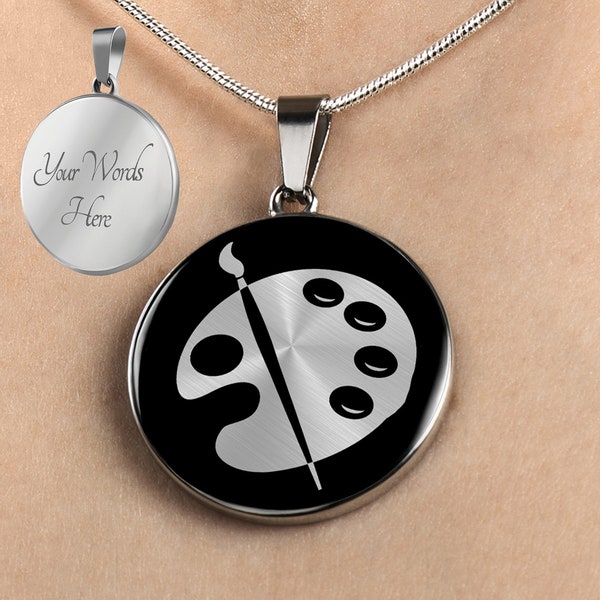 Palette Necklace Etsy