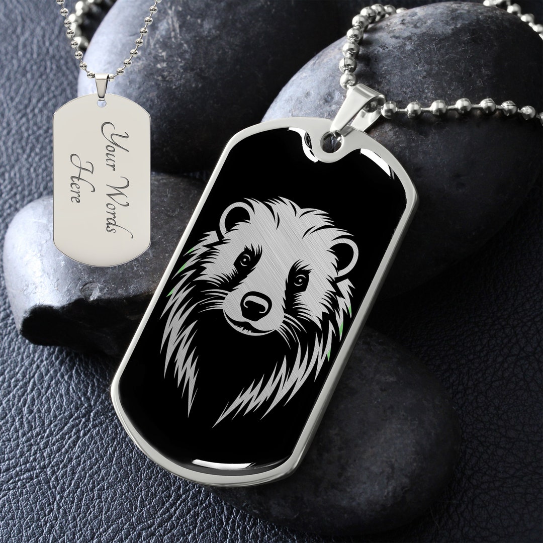 Men's Custom Honey Badger Necklace Honey Badger Jewelry Etsy