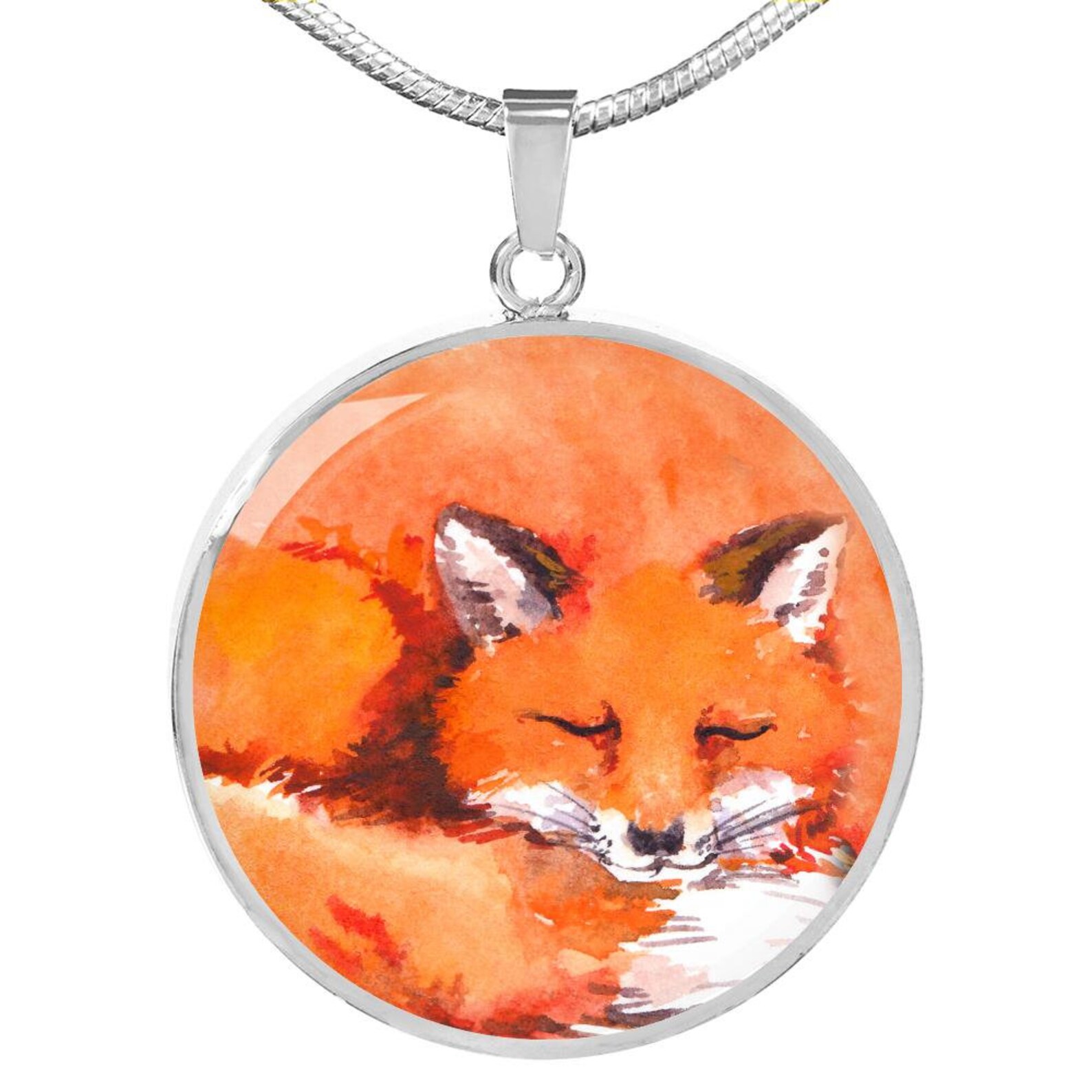 Personalized Fox Necklace Fox Jewelry Fox Pendant Fox - Etsy