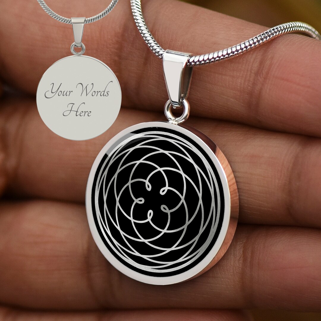 Custom Rose of Venus Necklace Sacred Geometry Necklace Etsy