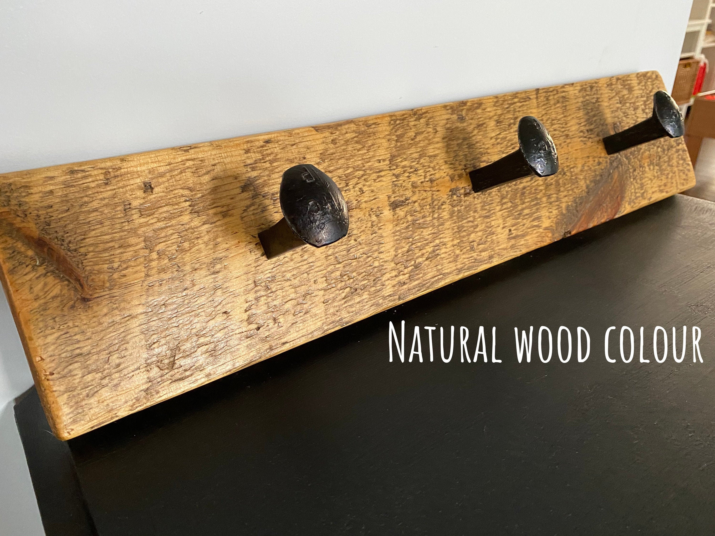 Personalized Reclaimed Wooden Coat Rack Barn Wood hooks