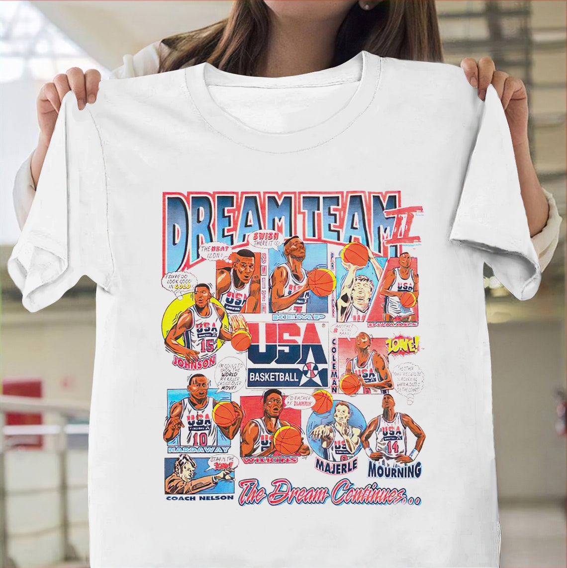 Vintage 1992 USA Dream Team Shirt NBA Basketball Shirt Etsy