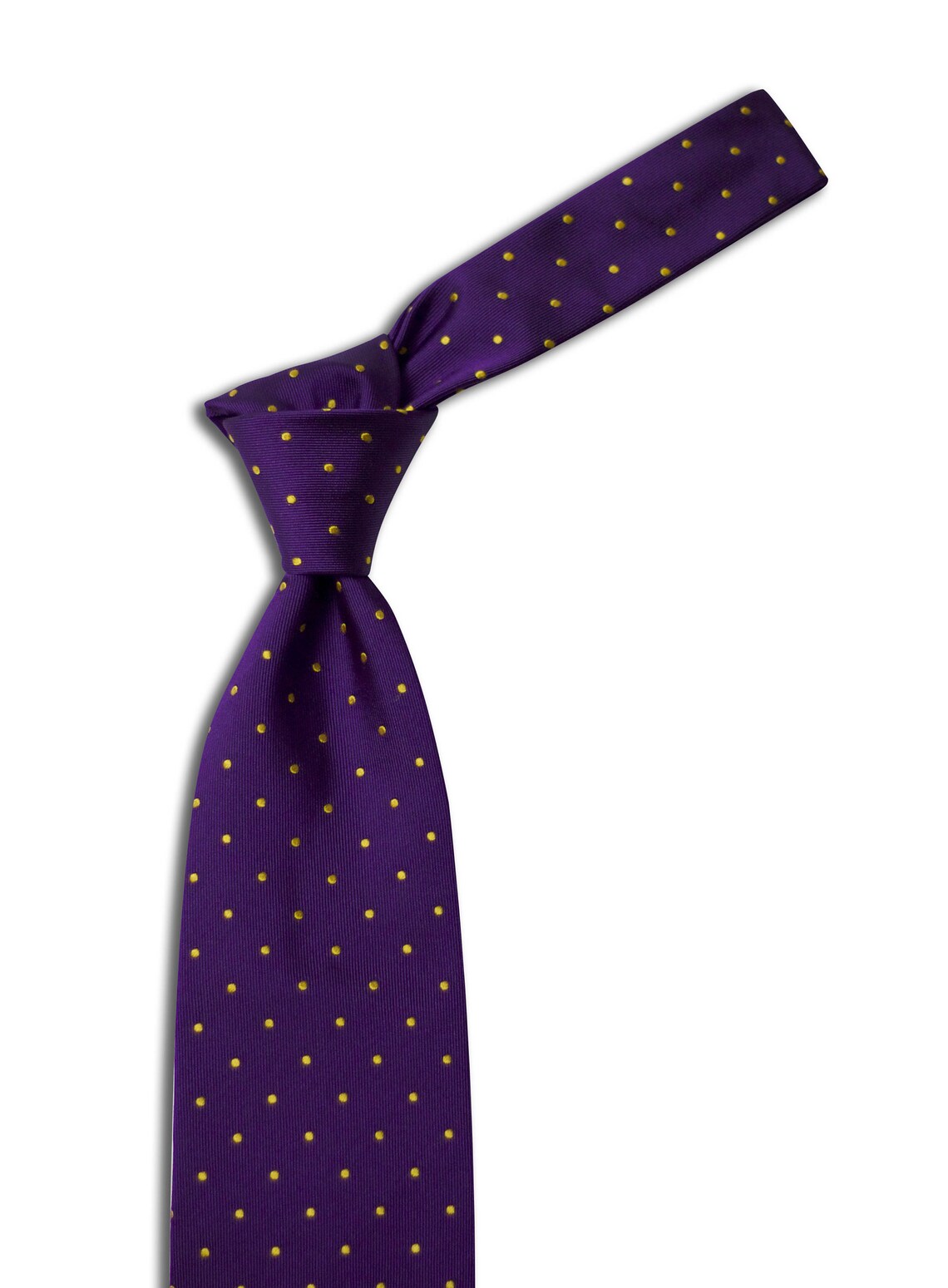 Lila und Gold Polkadot Krawatte handgemachte Luxus Krawatte | Etsy
