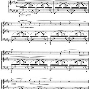 Franz Liszt Concert Etude No. 3 Un Sospiro Printable Downloadable Piano Sheet Music PDF