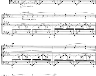 Franz Liszt Concert Etude No. 3 Un Sospiro Printable Downloadable Piano Sheet Music PDF
