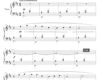 Gymnopédie No. 1 by Erik Satie Piano Sheet Music PDF