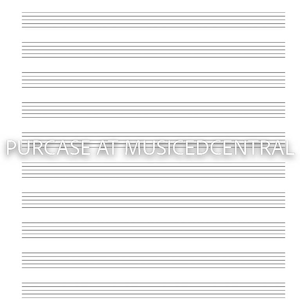 Blank Music Staff Herunterladbare druckbare PDF Plain
