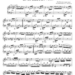 Für Elise Beethoven Piano Sheet Music Downloadable Printable PDF