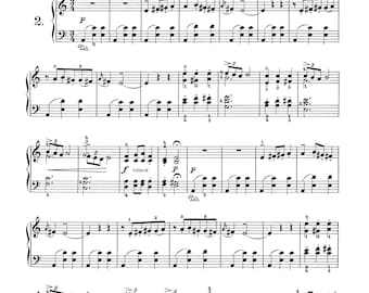 Grieg Waltz Op. 12 No. 2 Piano Sheet Music (PDF Download)