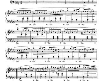 Chopin Waltzes Op 64 Piano Sheet Music: Minute, C Sharp Minor (Digital Download)