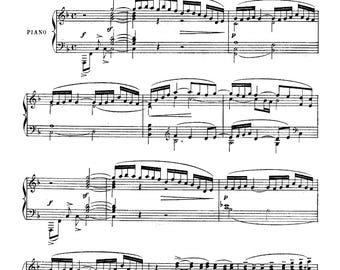 Debussy Prelude Suite Bergamasque No 1 A Major Piano Sheet Music PDF Impressionist Grade 7 Piano Student Instant Download