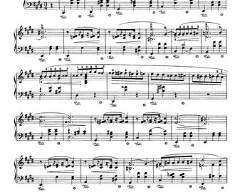 Chopin Waltz Op 64 No 2 C Sharp Minor Piano Sheet Music (Digital Download)