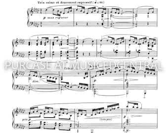 La Fille aux Cheveux de Lin Piano Sheet Music (Digital Download)