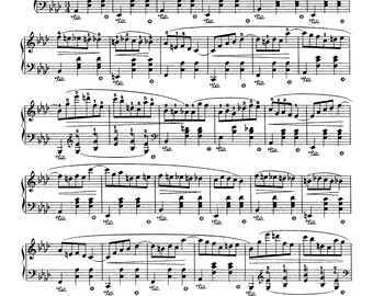 Chopin Waltz Op 64 No 3 Piano Sheet Music Mikuli Edition (Digital Download)