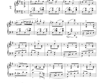 Grieg Album Leaf Piano Sheet Music Op. 12 No. 7 E Minor (Digital Download)