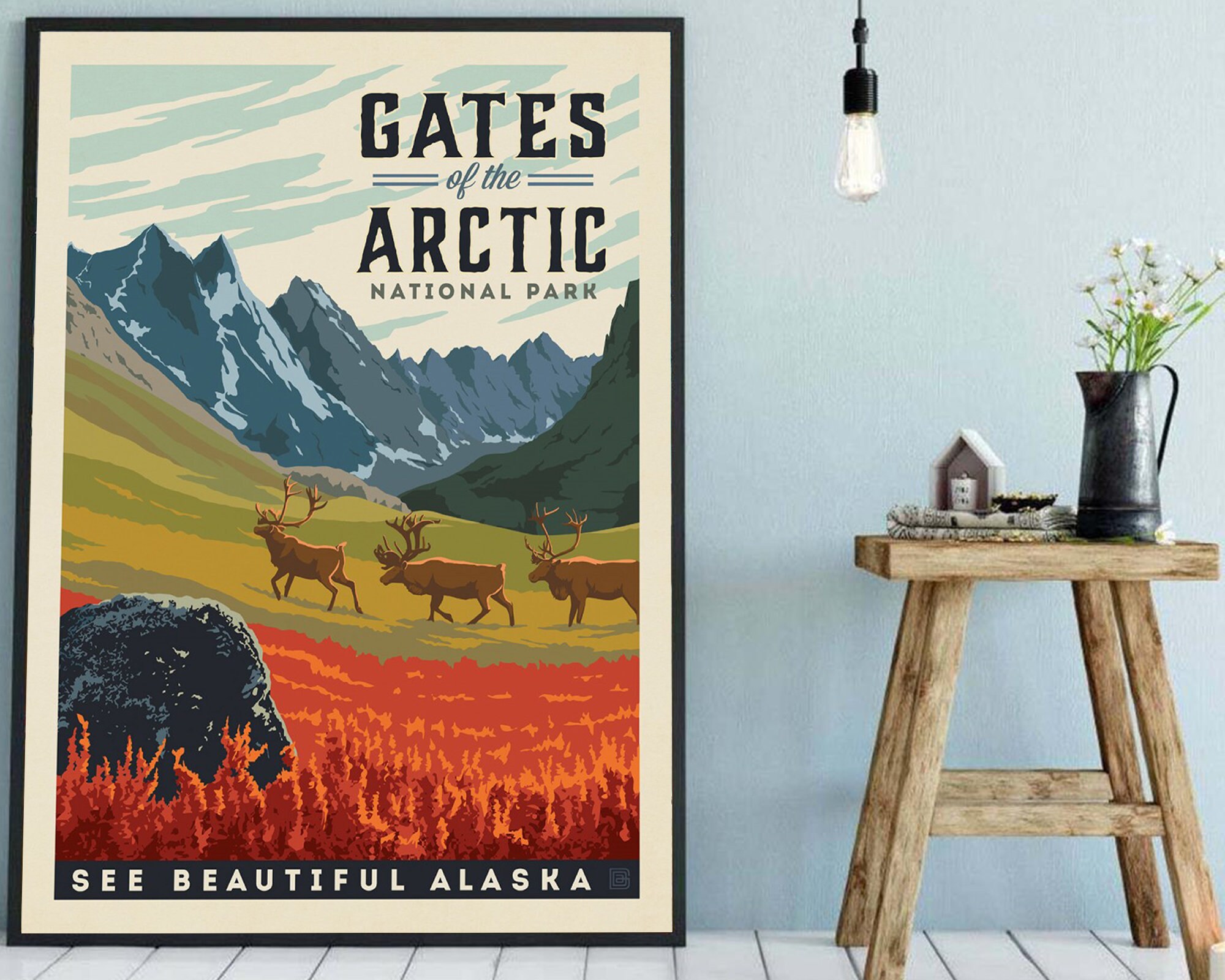 Gates of the Arctic National Park National Park Poster Etsy