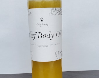 Aceite corporal de alivio: alivio de la picazón, infestación de ácaros y sarna de la piel.
