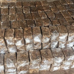 ¡ENVÍO GRATIS! Jabón negro africano (barra) / Compra al por mayor / 4,5 kg, 9 kg / Jabón crudo orgánico / Comercio justo / Savon Noir / Solo en EE. UU. y Canadá