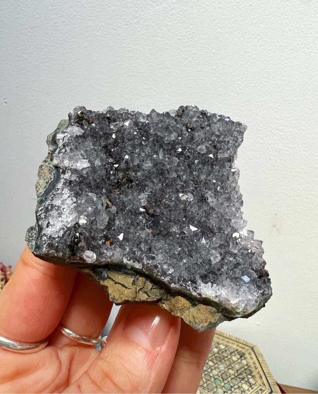 Black Amethyst Crystal Clusters Sparkly Gemstones Rare Crystals