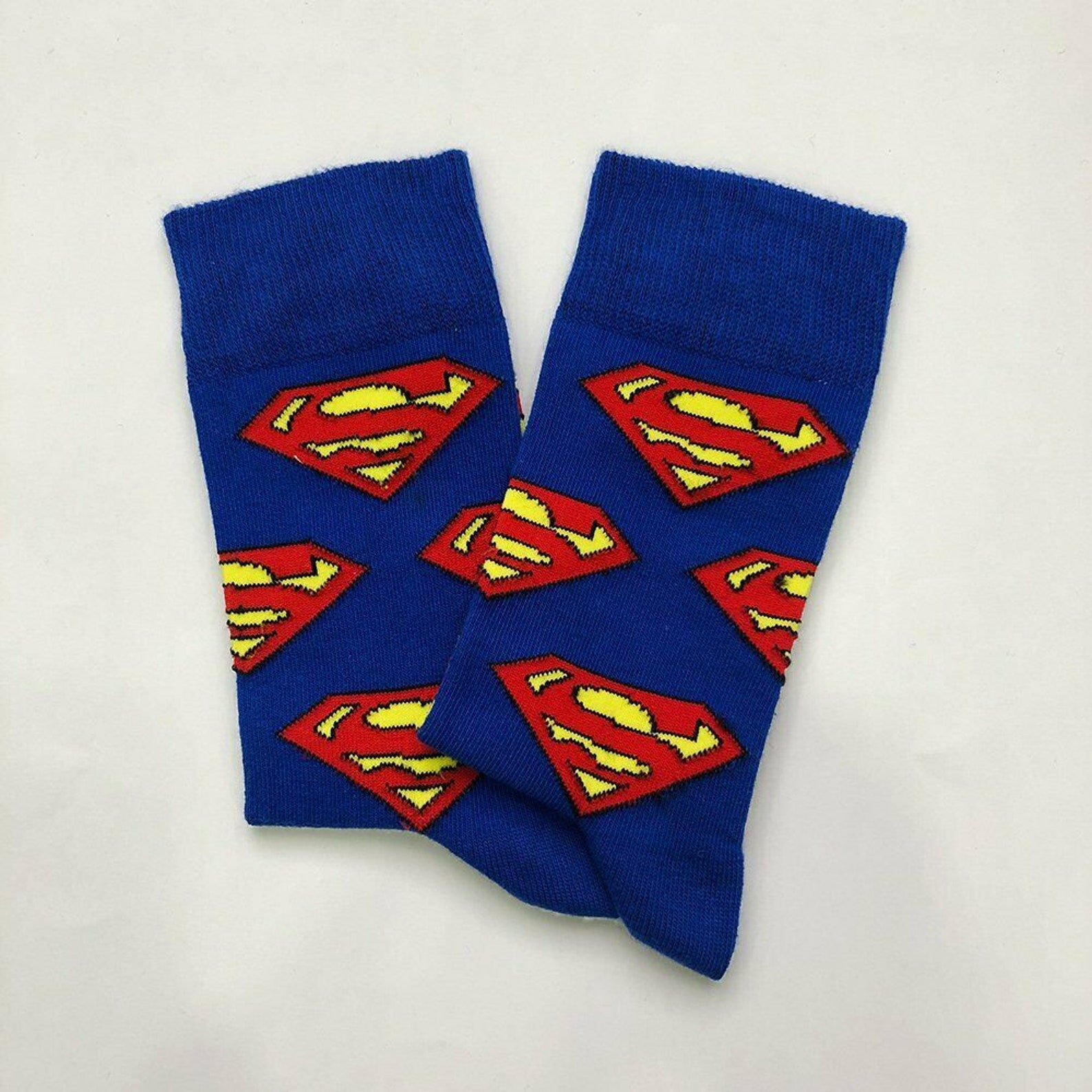 Superman Socks Superhero Socks Marvel Socks Casual Socks Etsy