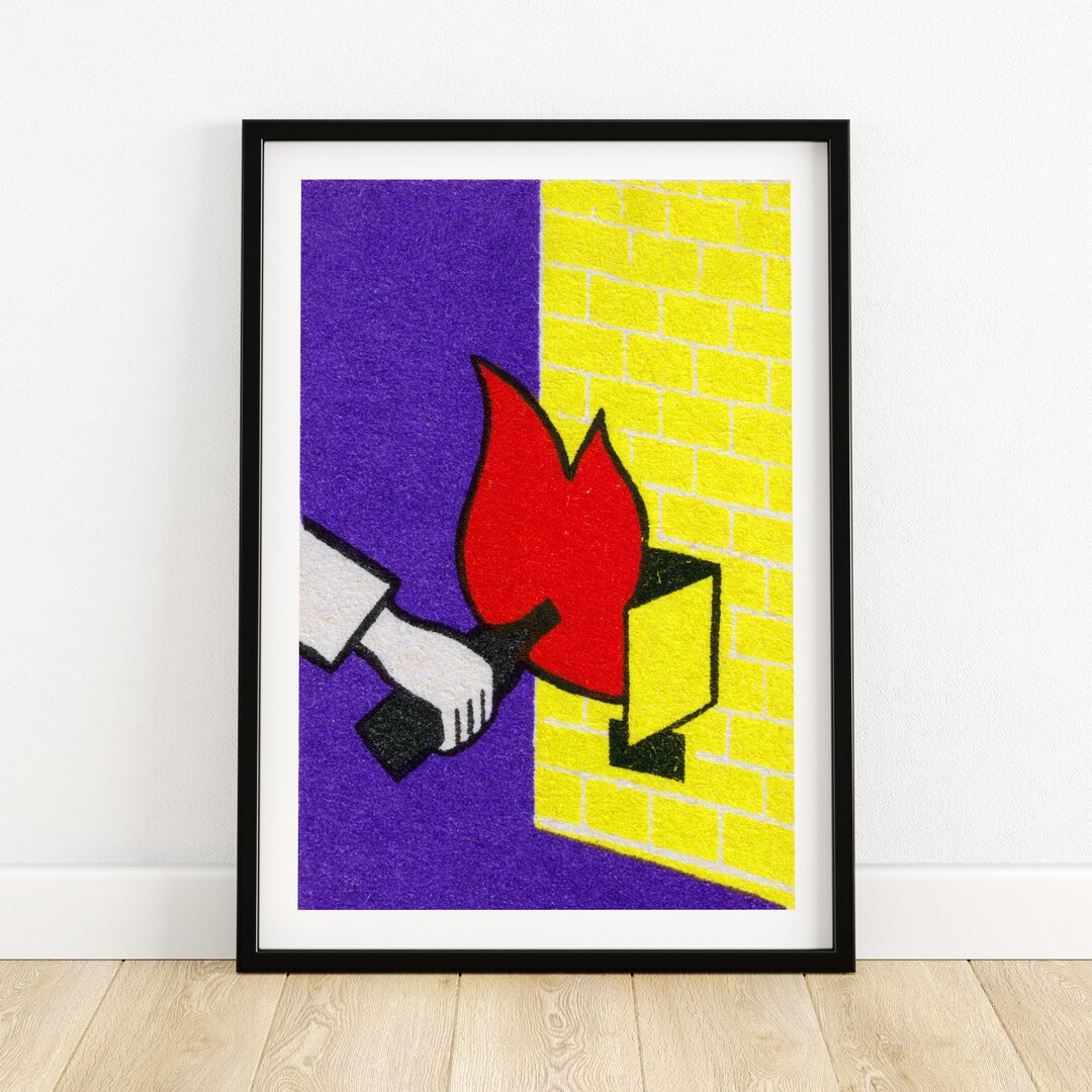 Fire Starter Matchbox Print Aesthetic Wall Art Vintage Eastern Europe