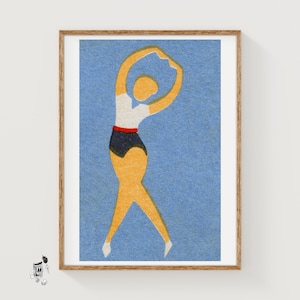 The Dancer - Matchbox Print - Aesthetic Wall Art - Vintage Eastern Europe Art - Matchbox Wall Poster - Vintage Poster Print