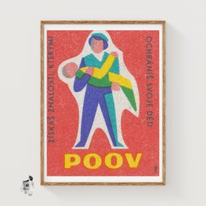 Protect Your Children - Matchbox Print - Aesthetic Wall Art - Vintage Art - Matchbox Wall Poster - Vintage Poster Print