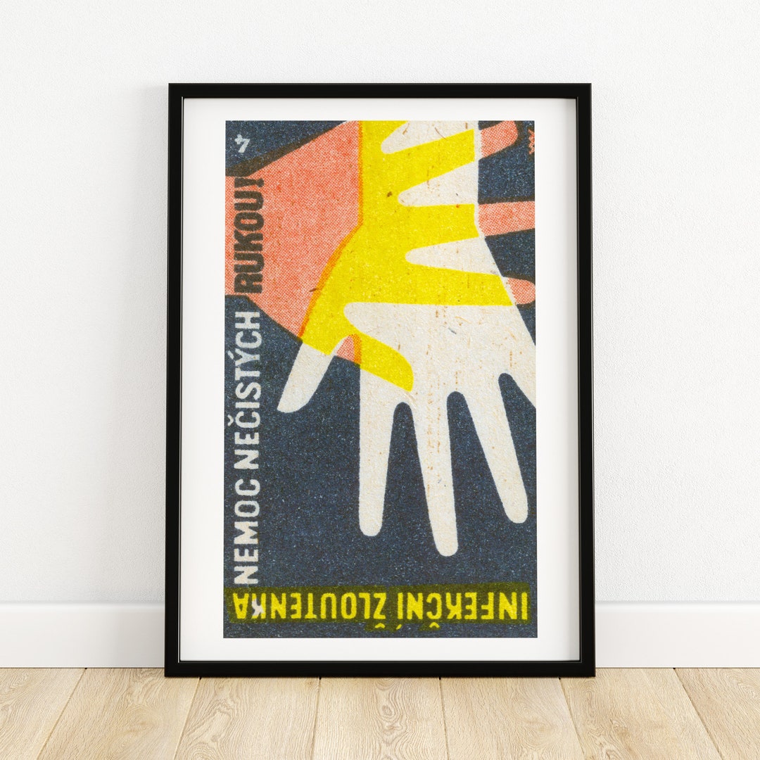 Vintage tschechische Kunst Streichholzschachtel Streichholzschachtel