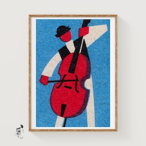 Matchbox Label Print: Vintage Chello Art (Unframed, High-Res Repro)