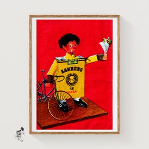 Cigarette Simp - Matchbox Print - Aesthetic Wall Art - Vintage Dutch Art - Matchbox Wall Poster - Vintage Poster Print