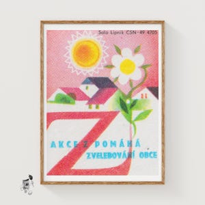 Act For The Good of The Village - Matchbox Print - Aesthetic Wall Art - Vintage Art - Matchbox Wall Poster - Vintage Poster Print