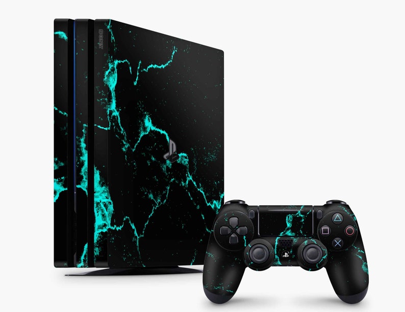 Download Ps4 Skin Marble Ps4 Pro Slim Fat Vinyl Sticker Emerald Green Decal Playstation Console Controller Joystick Dualshock Black Skin Decor Toys Games Video Games Alcestercarerehab Com