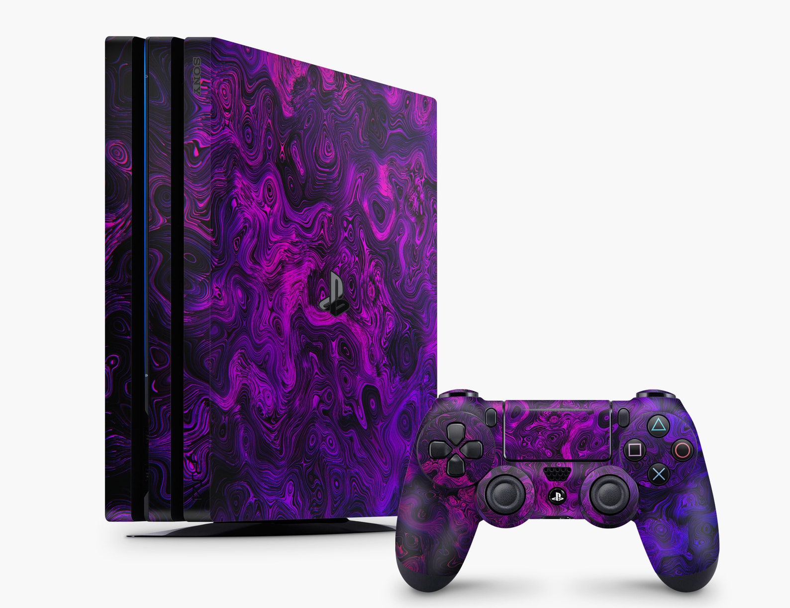 Purple Marble Playstation PS4 Skin PS4 Pro Sticker Neon Marble Etsy
