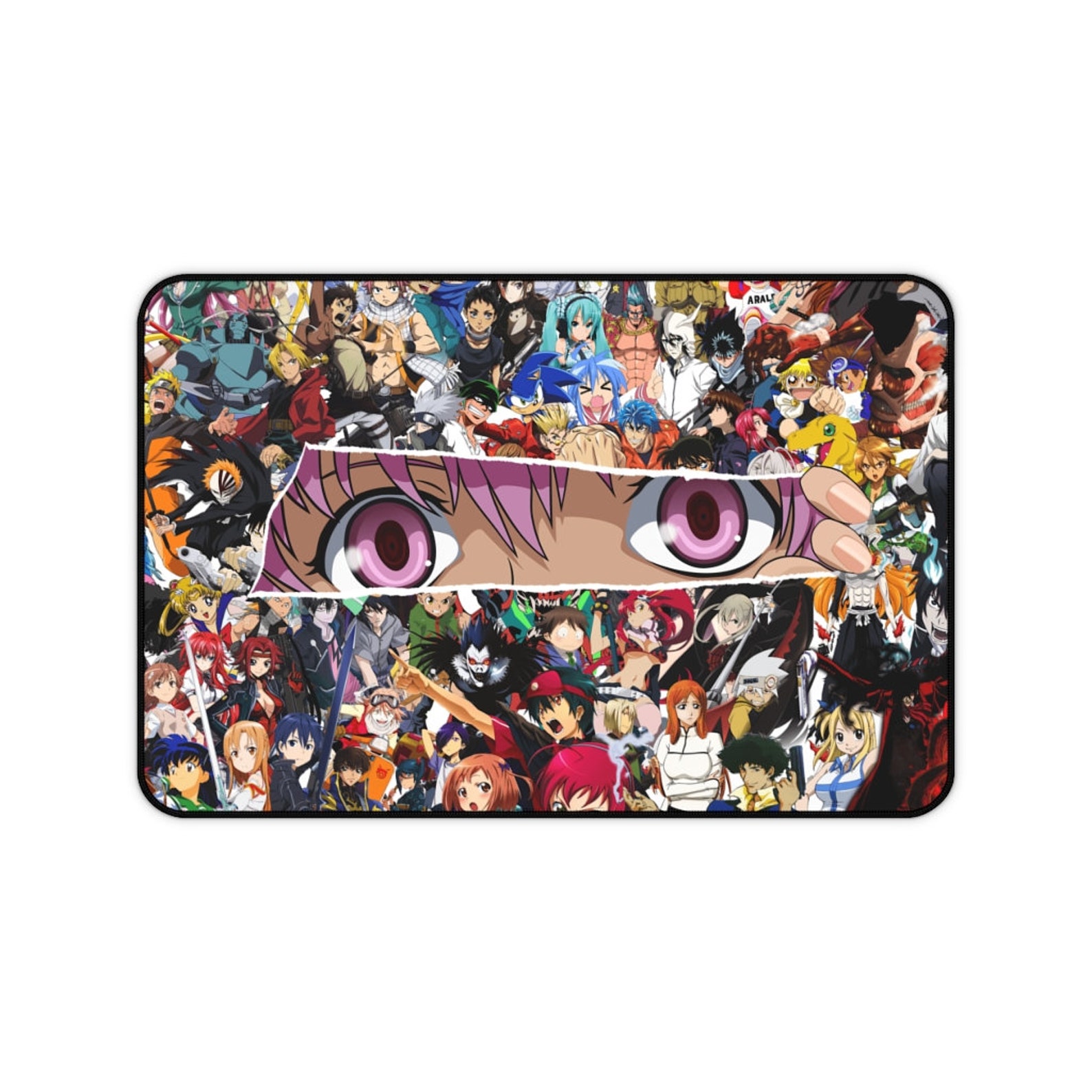 Anime Desk Mat Anime Mix Desk Mat Cute Desk Mat Gaming Etsy